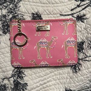 Kate Spade Camel collection wallet coin pouch